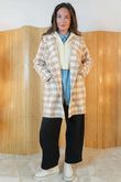 Upper East Thick Stretch Coat Camel
